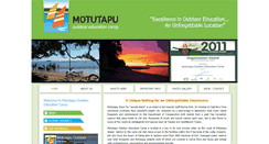 Desktop Screenshot of motutapucamp.org.nz