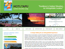Tablet Screenshot of motutapucamp.org.nz